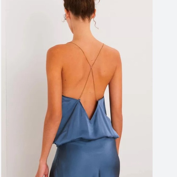 BA&SH Chain Strap Satin Cami and Candice Skirt - Picture 3 of 11